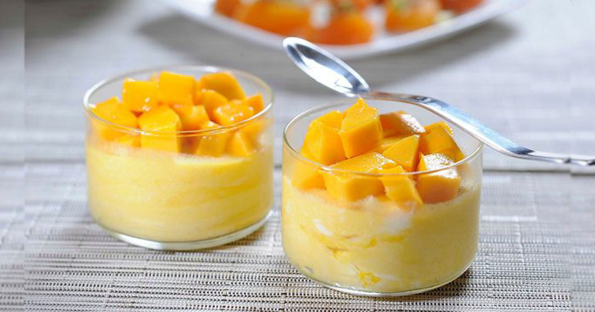 Mousse De Naranja Y Mango Sin Horno Un Postre Relleno De Vitaminas