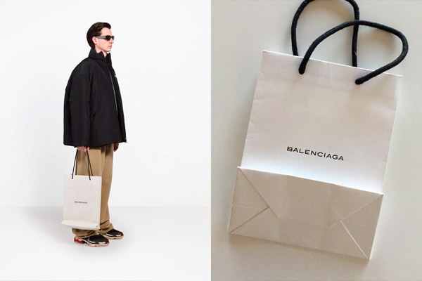 Balenciaga pone a la venta la bolsa de papel más cara del mundo