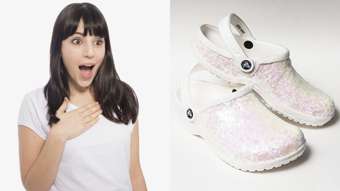 Crocs para tu boda? Mira este modelo exclusivo para las futuras novias