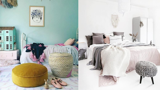 ¡Decora con puffs! Mobiliario multifunción y lleno de estilo