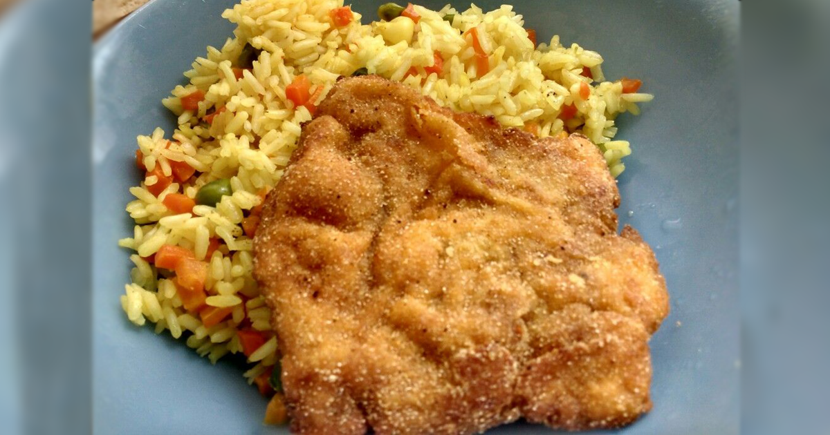 Milanesa de pollo con arroz a la jardinera: deliciosa receta para preparar