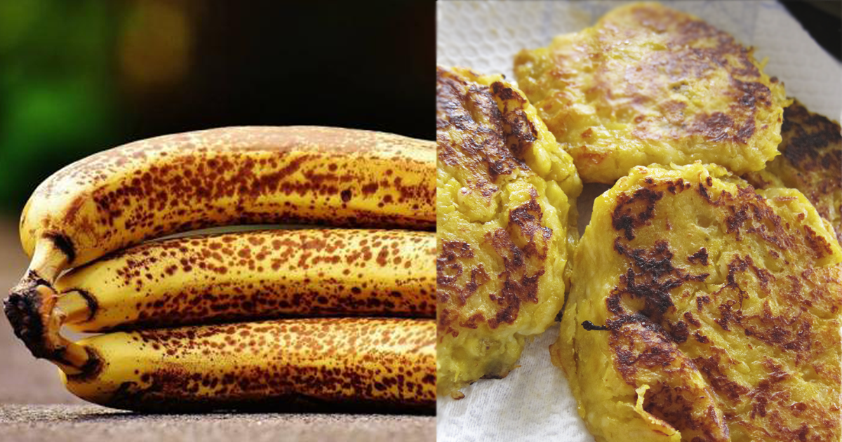 Prepara una deliciosa tortilla de plátano maduro con avena sin azúcar