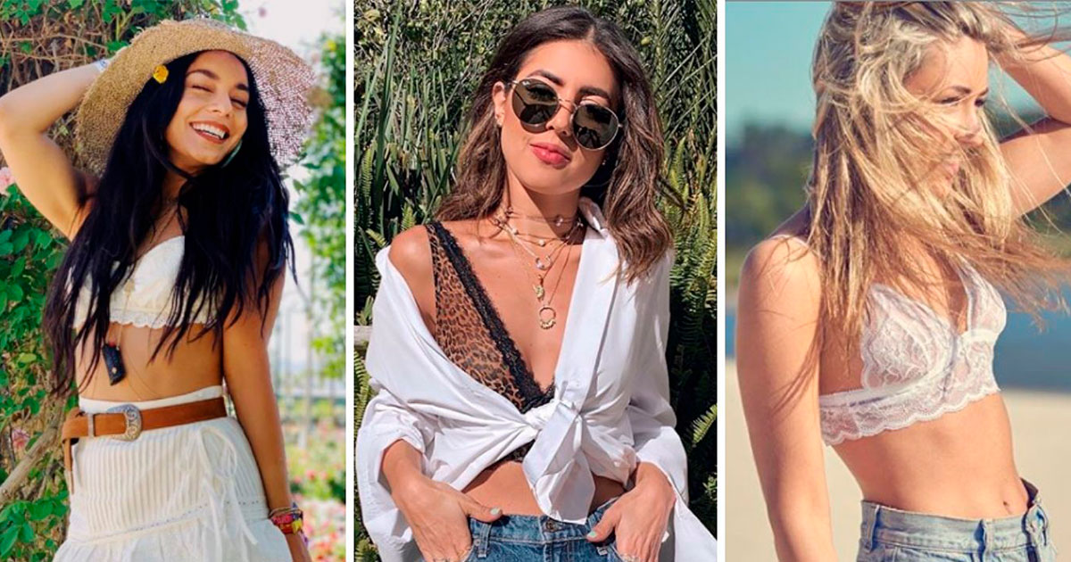 4 outfits con bralettes para lucirlos con estilo durante el verano