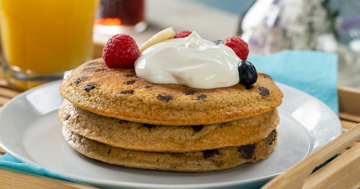 Panqueques de avena, plátano y yogur hotcakes saludables que debes