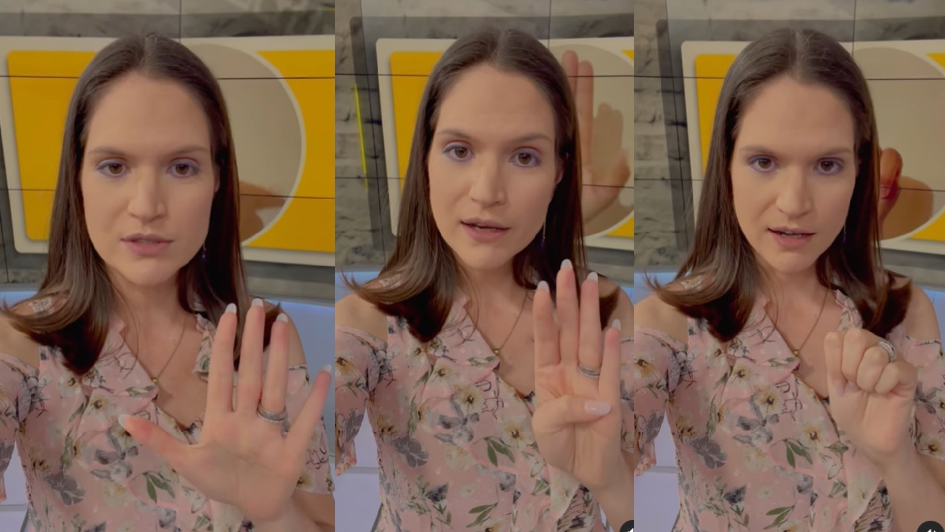 Lorena Álvarez enseña la señal que podría salvar tu vida si estás en