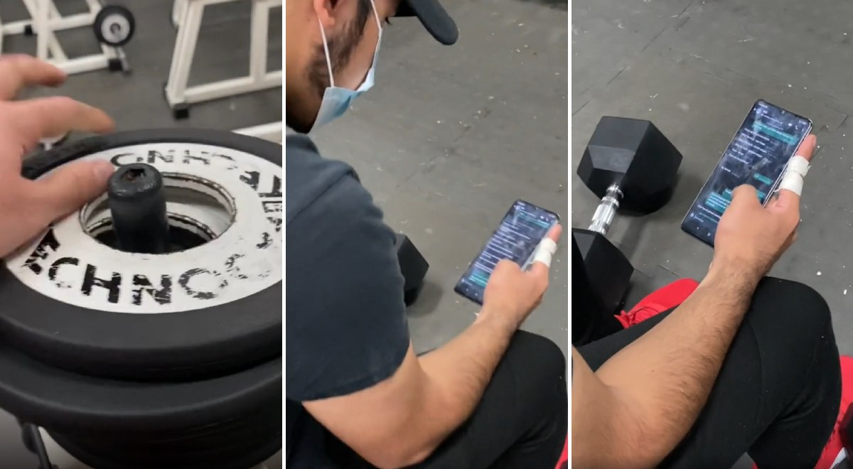 "Empezando bien inspirado" joven revisa chats con su ex para motivarse