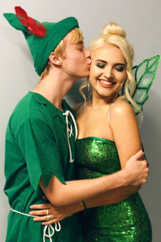 Disfraces para parejas Halloween: Peter Pan y Tinker Bell