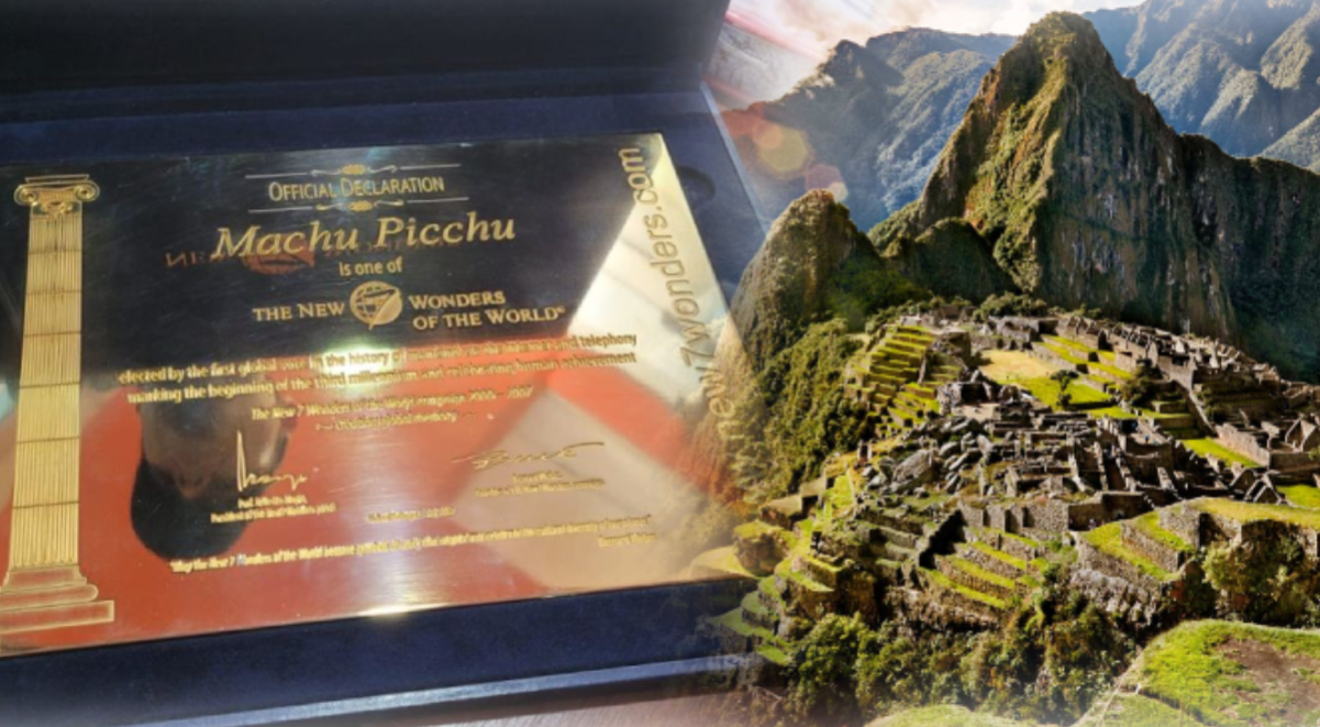 Encuentran Placa De Oro Que Reconoce A Machu Picchu Como Maravilla Del Mundo Pero Pergamino 2857