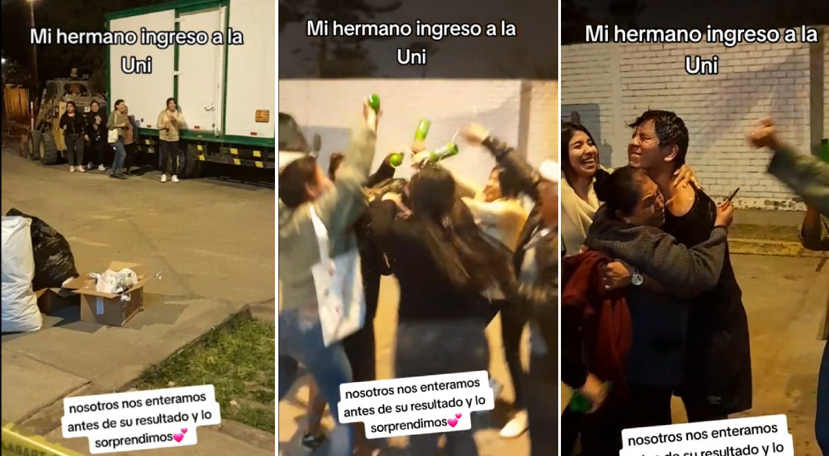 Joven Ingresa A La UNI Y Su Familia Lo Baña En Cerveza En Medio De ...