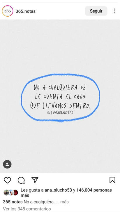 Ana Siucho reacciona en Instagram