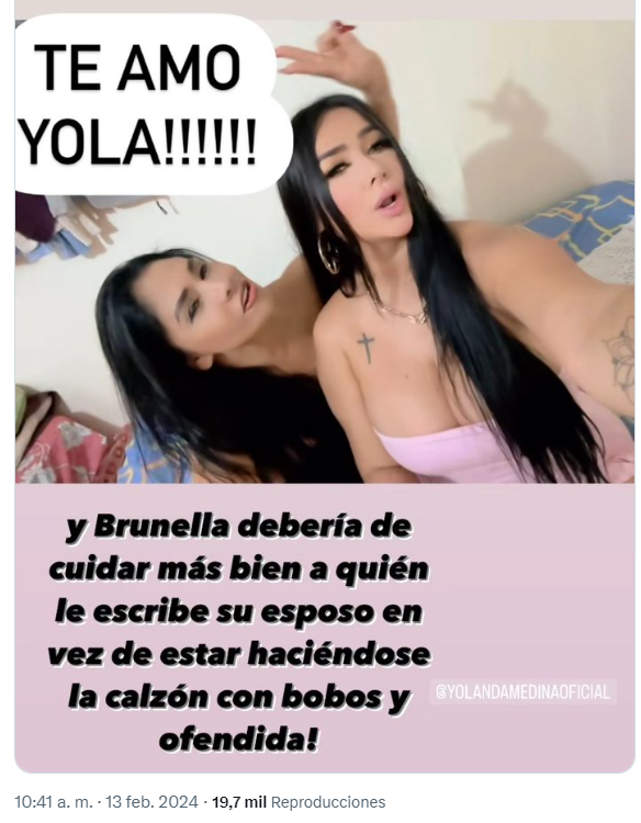  Pilar Gasca defendió a Yolanda Medina tras cuestionamientos de Brunella Horna. Foto: Instagram/Pilar Gasca 