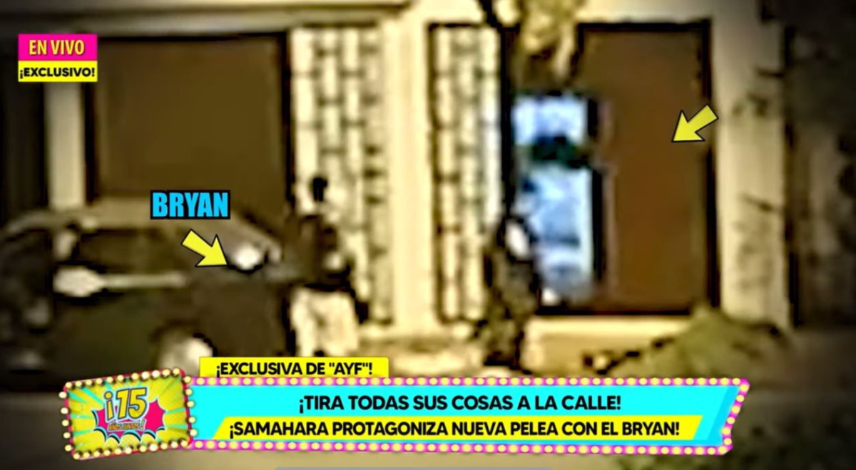 Madre de Bryan Torres recibió un certero golpe con las prendas que lanzó Samahara Lobatón por la ventana. 