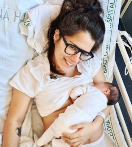 Eva Bracamonte se convirtió en madre