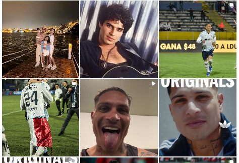 Paolo Guerrero en Instagram