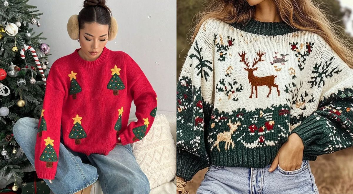 Suéteres navideños: El must-have para brillar en las fiestas de temporada