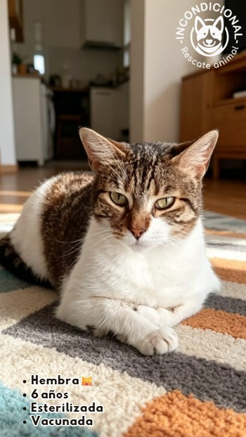 Hermosa gatita en adopción.